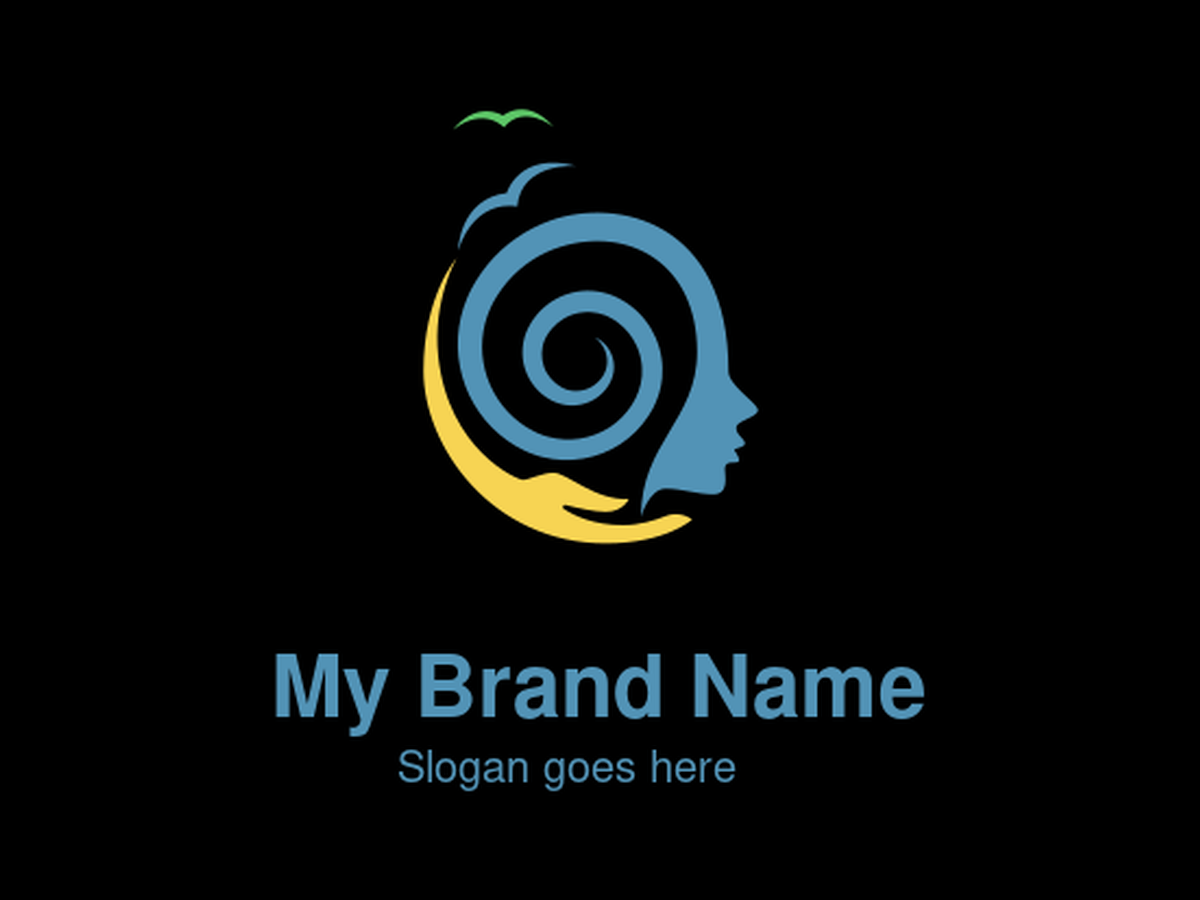 A Supportive Spiral and Face Logo Design